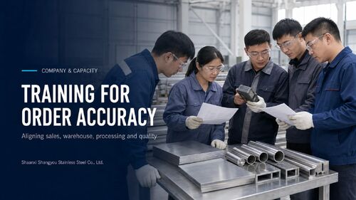 Latest company news about Cross-Functional Training Improves Stainless Steel Order Accuracy