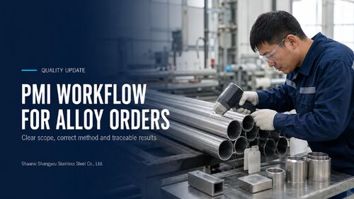 Latest company news about PMI Inspection Workflow for Stainless Steel and Nickel Alloy Orders