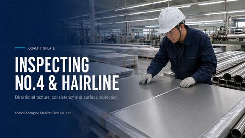 Latest company news about How Shangyou Inspects No.4 and Hairline Stainless Steel Sheet Surfaces