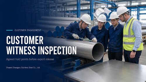 Latest company news about Customer Witness Inspection Workflow for Stainless Steel Export Orders
