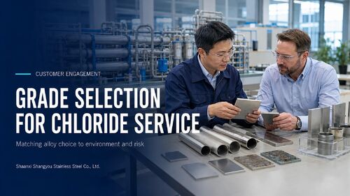 Latest company news about Stainless Steel Grade Selection Support for Chloride-Bearing Process Systems