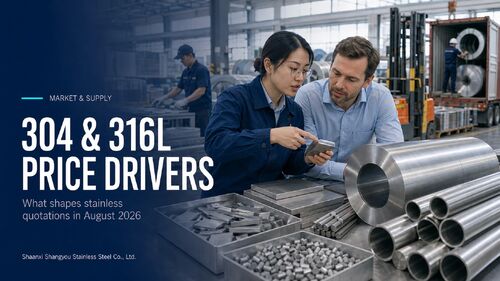 Latest company news about August 2026 Stainless Steel Market Update: 304 and 316L Price Drivers