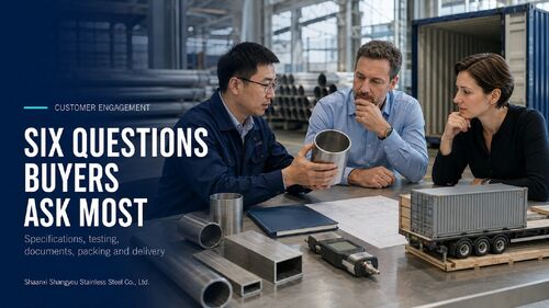 Latest company news about Six Stainless Steel Procurement Questions International Buyers Ask Most Often