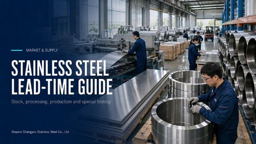 Latest company news about August 2026 Lead-Time Guide for Stainless Steel Sheet, Pipe and Bar